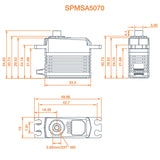 A5070 Mini Digital HV High Torque High-Speed Brushless Metal Gear Aircraft Servo