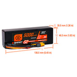 5000mAh 3S 11.1V Smart G2 LiPo 30C Hard Case; IC3