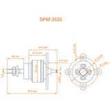 Avian 3530-1250Kv Outrunner Brushless Motor