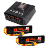 Smart Powerstage 4S Air Bundle: (2) G2 2200mAh 4S 50C LiPo IC3 & S250 Charger