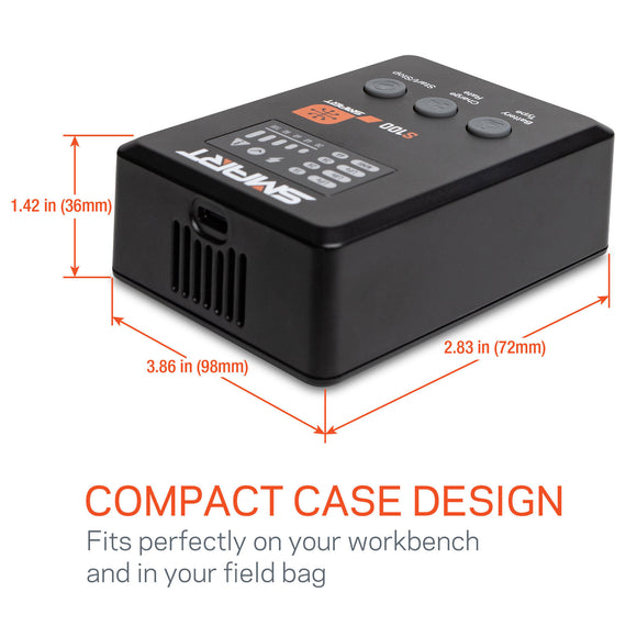 Smart G2 Powerstage Bundle: 810mAh 2S 50C LiPo Battery (IC2), S100 Charger, 65W Power Block, Adapter