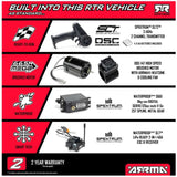 Arrma 1/8 TYPHON 4X4 RTR Brushed Buggy, Yellow