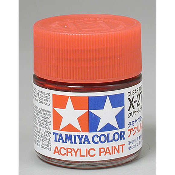 Acrylic X-27 Clear Red, 23ml Bottle