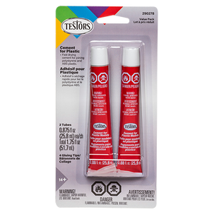 Plastic Cement Tube, 7/8 oz (2)