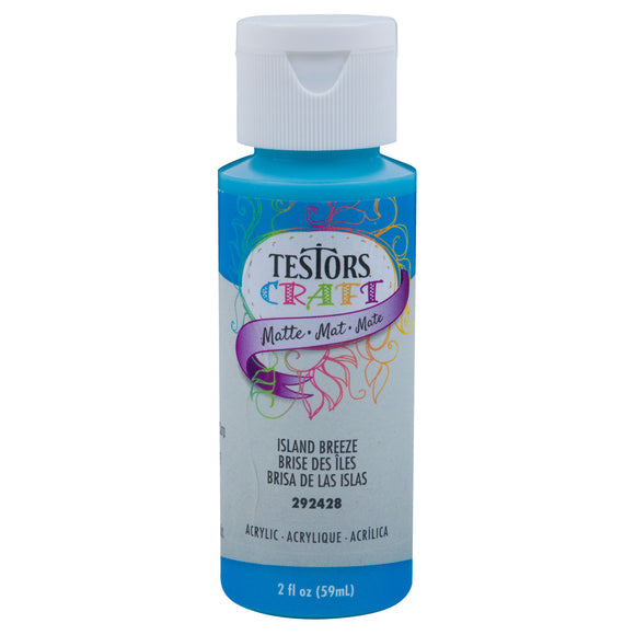 Testors 2oz Acrylic Craft Paint, Satin Island