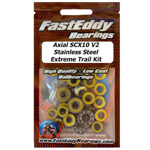 Axial SCX10 II V2 Stainless Steel Extreme Trail Sealed Bearing Kit