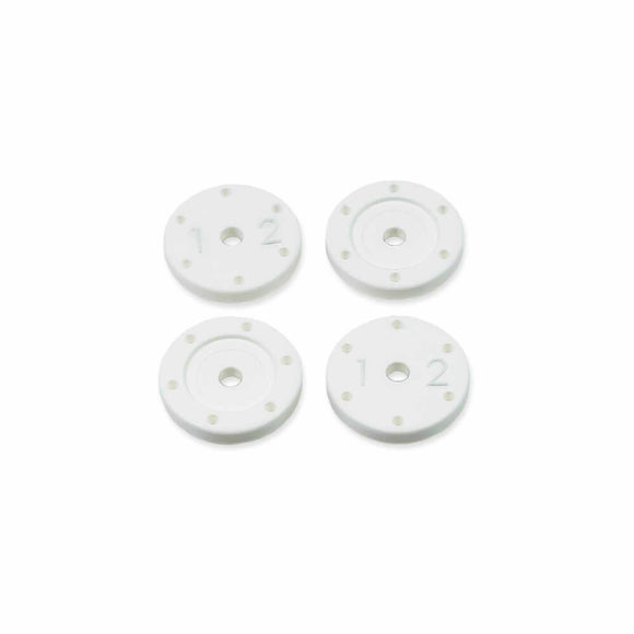 Shock Piston Set (flat/flat, all 16mm shocks, 6x1.2, 4pcs)
