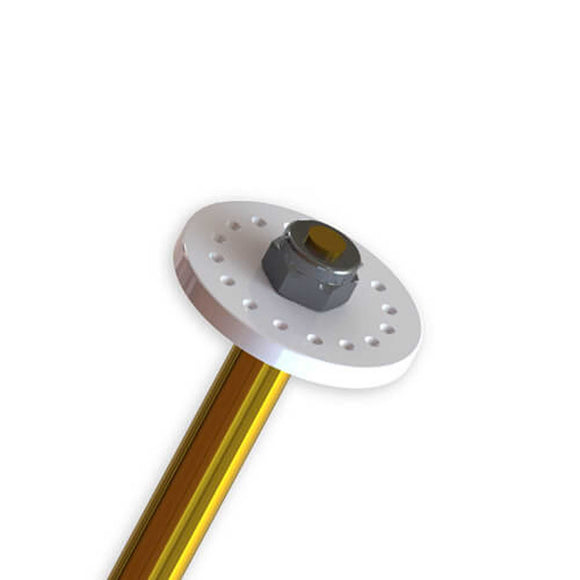 Shock Piston Blanks-CNC, Flat/Flat, 16 Dimples