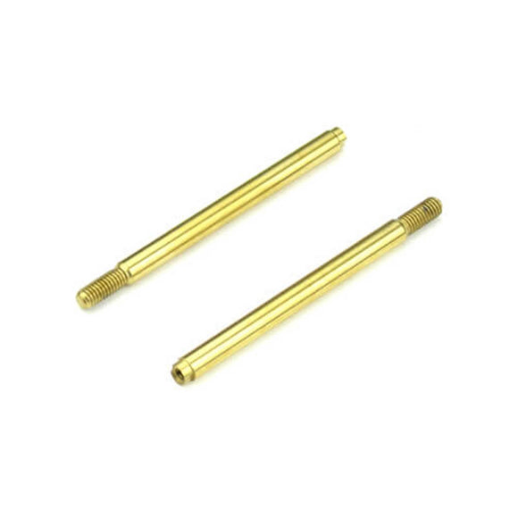 Shock Shafts, Rear, Steel, TiNi Coated (2): EB410