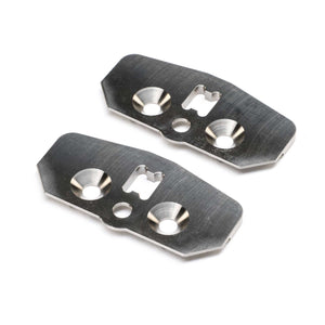 Skid Plate, Adjustable Chassis, +2, Titanium (2): 8X 2.0