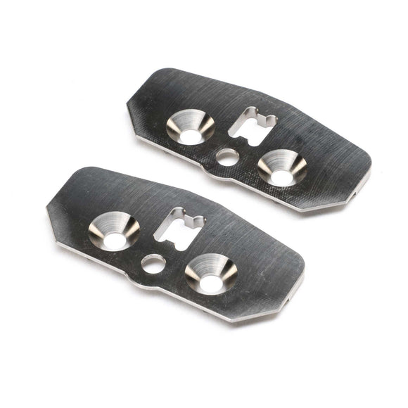 Skid Plate, Adjustable Chassis, +2, Titanium (2): 8X 2.0