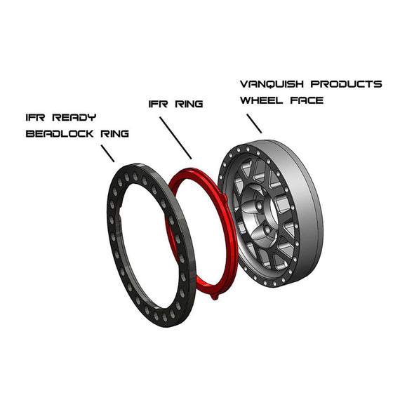 1.9 IFR Original Beadlock Ring Grey Anodized