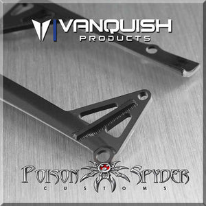 Poison Spyder JK LED Light Bar Mount, Black Anodized