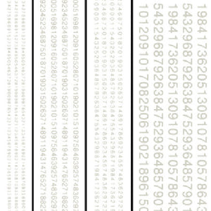 Railroad Gothic Numbers, White