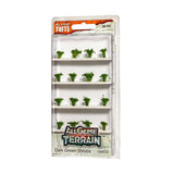 Dark Green Shrubs Tufts