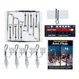 N Scale Value Pack - Double Lamp Post & Wooden Pole