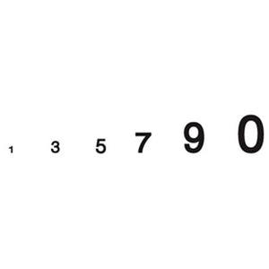 Gothic Numbers, Black