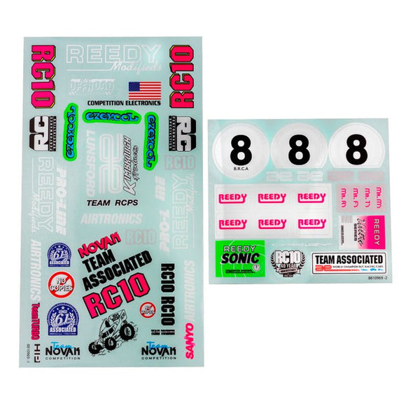 RC10 BK Decal Sheet