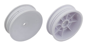 Slim Front Wheels, 2WD White 12mm Hex for B6 and B6D