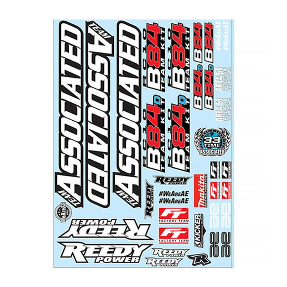 RC10B84 Decal Sheet