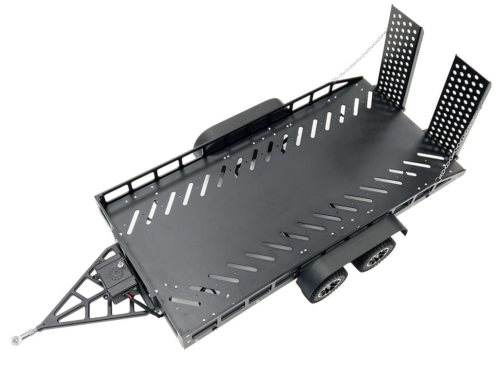 Bold R/C - 1/10 Scale Full Metal Black Trailer with LED Lights