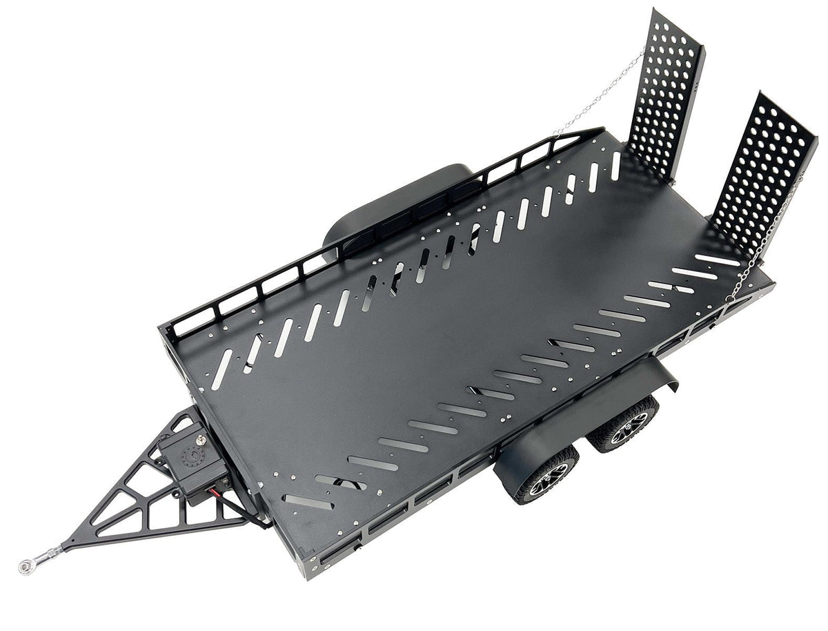 Bold R/C - 1/10 Scale Full Metal Black Trailer with LED Lights