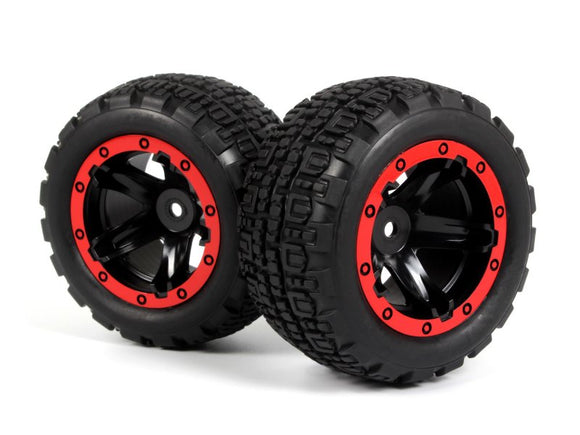 Slyder ST Wheels/Tires Assembled (Black/Red)