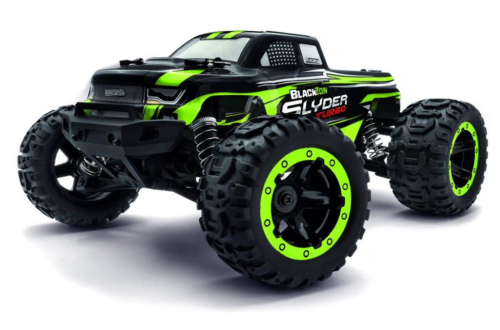 BlackZon - Slyder MT Turbo 1/16 4WD 2S Brushless Monster Truck - Gree