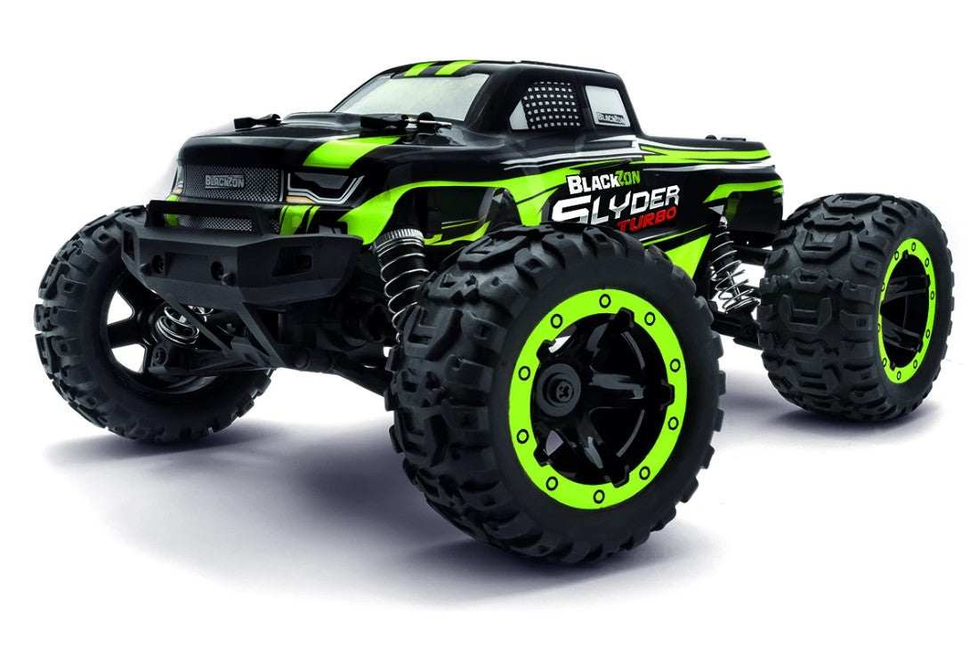 BlackZon - Slyder MT Turbo 1/16 4WD 2S Brushless Monster Truck - Gree