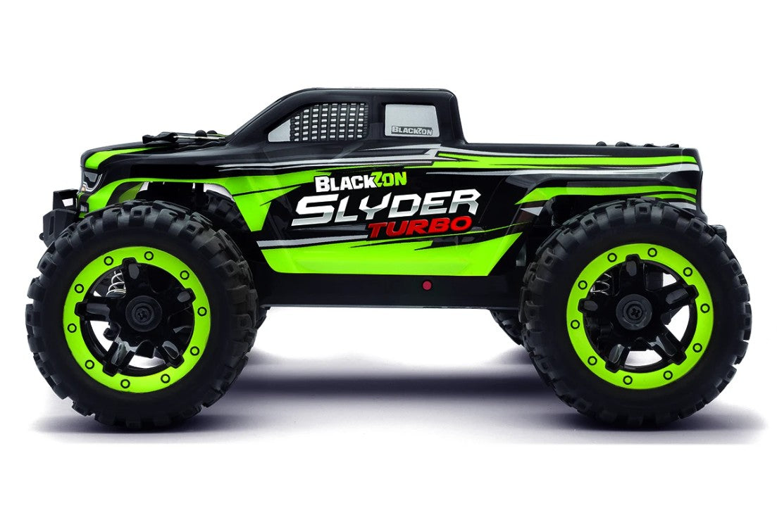 BlackZon - Slyder MT Turbo 1/16 4WD 2S Brushless Monster Truck - Gree