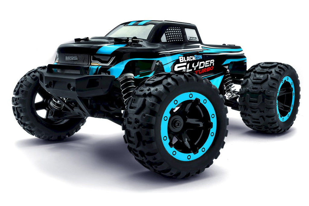 BlackZon - Slyder MT Turbo 1/16 4WD 2S Brushless Monster Truck - Blue
