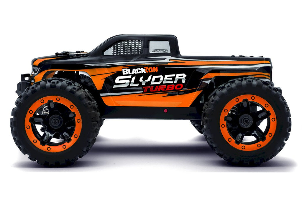BlackZon - Slyder MT Turbo 1/16 4WD 2S Brushless Monster Truck -Orang