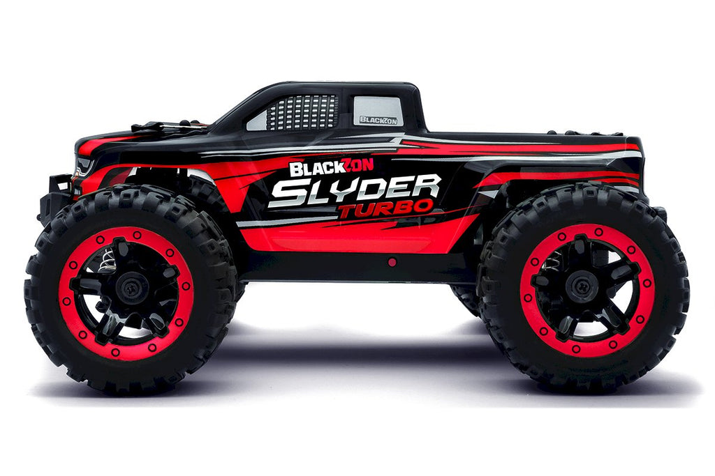 BlackZon - Slyder MT Turbo 1/16 4WD 2S Brushless Monster Truck - Red