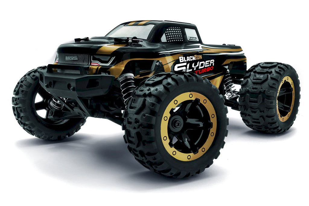 BlackZon - Slyder MT Turbo 1/16 4WD 2S Brushless Monster Truck - Gold