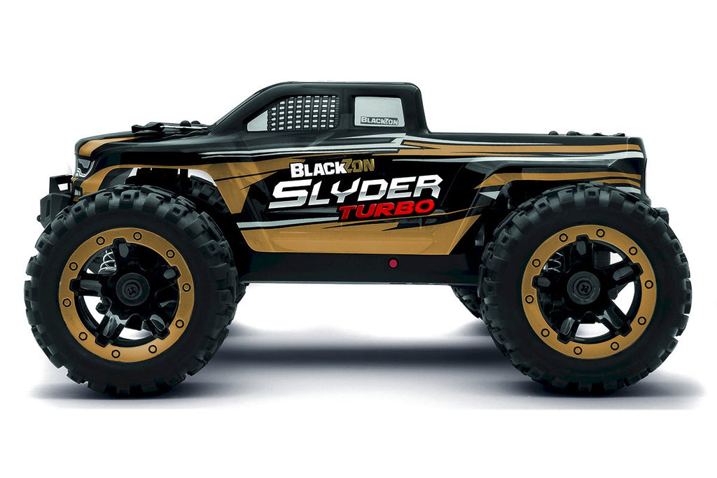 BlackZon - Slyder MT Turbo 1/16 4WD 2S Brushless Monster Truck - Gold