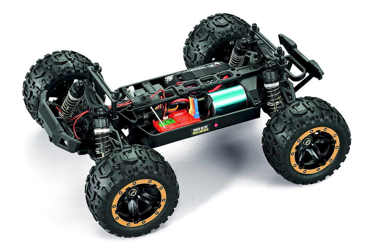 BlackZon - Slyder MT Turbo 1/16 4WD 2S Brushless Monster Truck - Gold