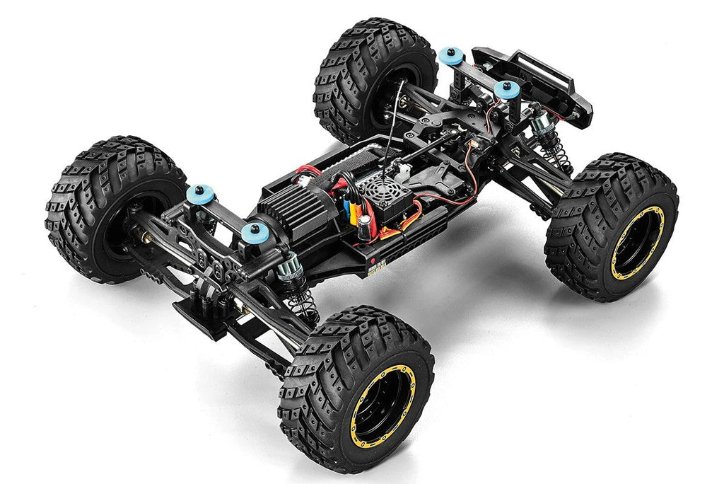 BlackZon - Smyter MT Turbo 1/12 4WD RTR 3S BL Monster Truck - Yellow