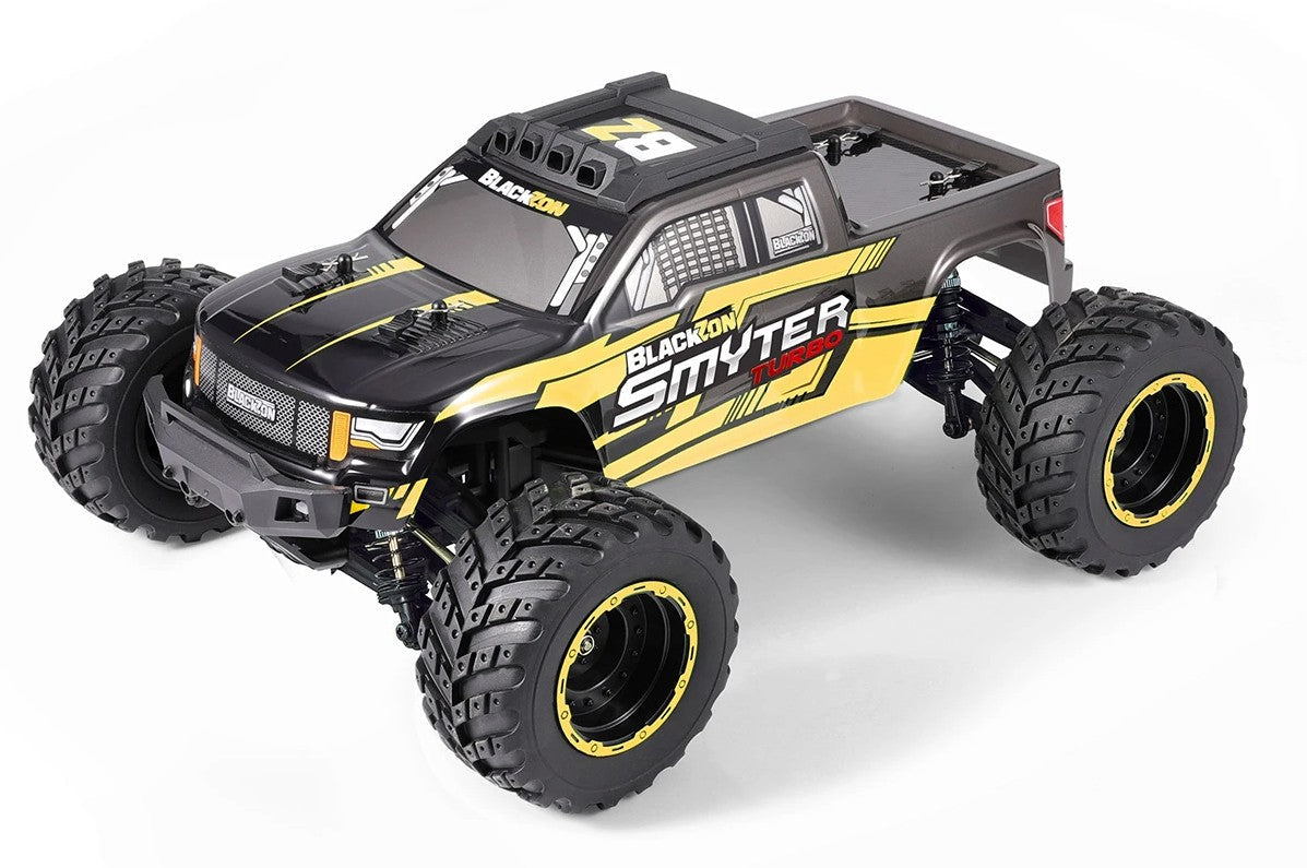 BlackZon - Smyter MT Turbo 1/12 4WD RTR 3S BL Monster Truck - Yellow