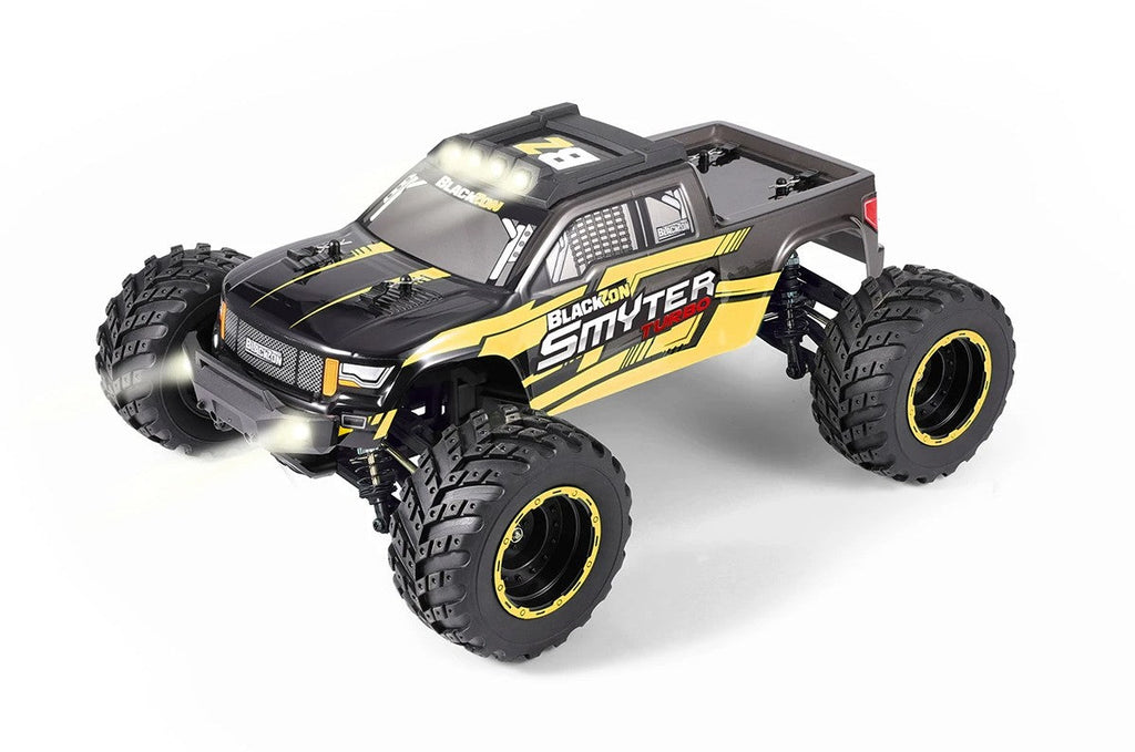 BlackZon - Smyter MT Turbo 1/12 4WD RTR 3S BL Monster Truck - Yellow
