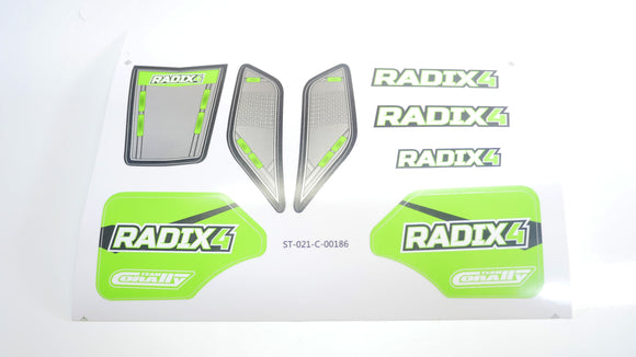 Body Decal Sheet  - Radix 4S - 1 pc