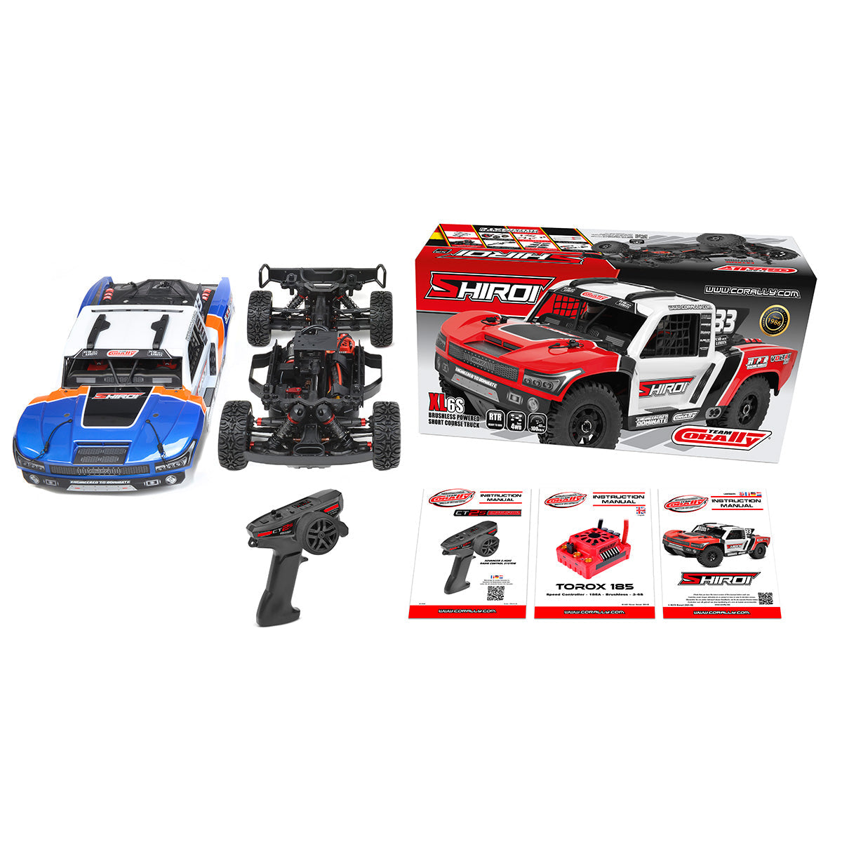 Corally - Shiroi XP6 1/8 6S Short Course Truck, RTR Version, Blue