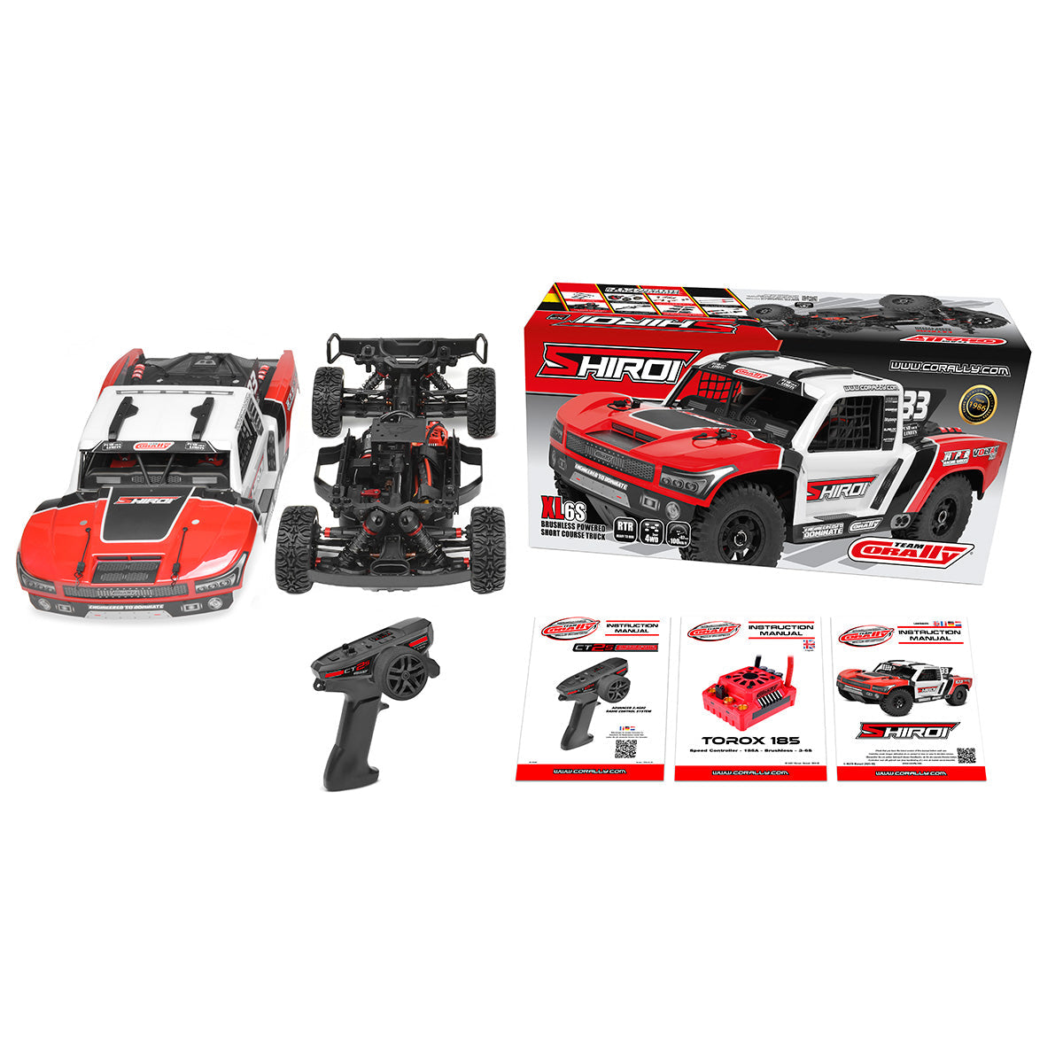Corally - Shiroi XP6 1/8 6S Short Course Truck, RTR Version, Red