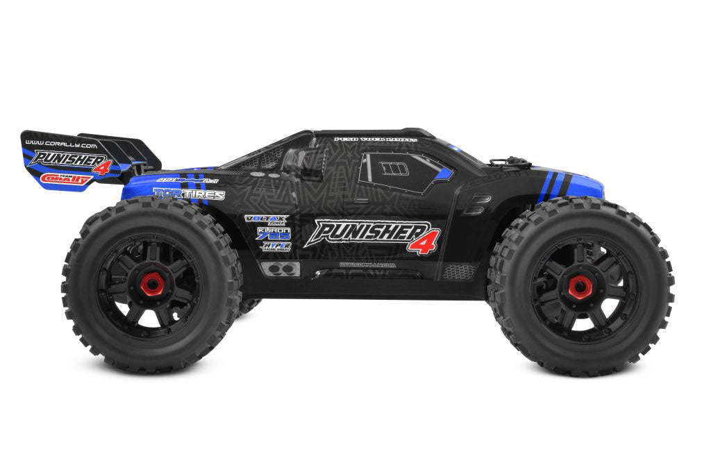 Corally - Punisher 4S Monster Truck RTR Version, Blue