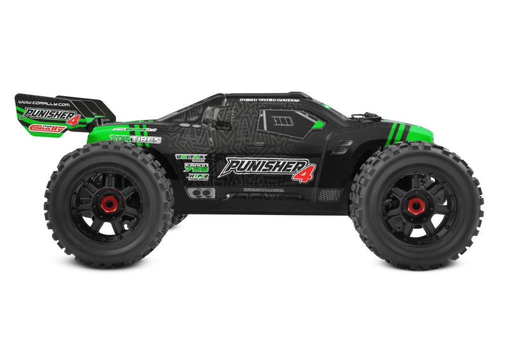 Corally - Punisher 4S Monster Truck RTR Version, Green