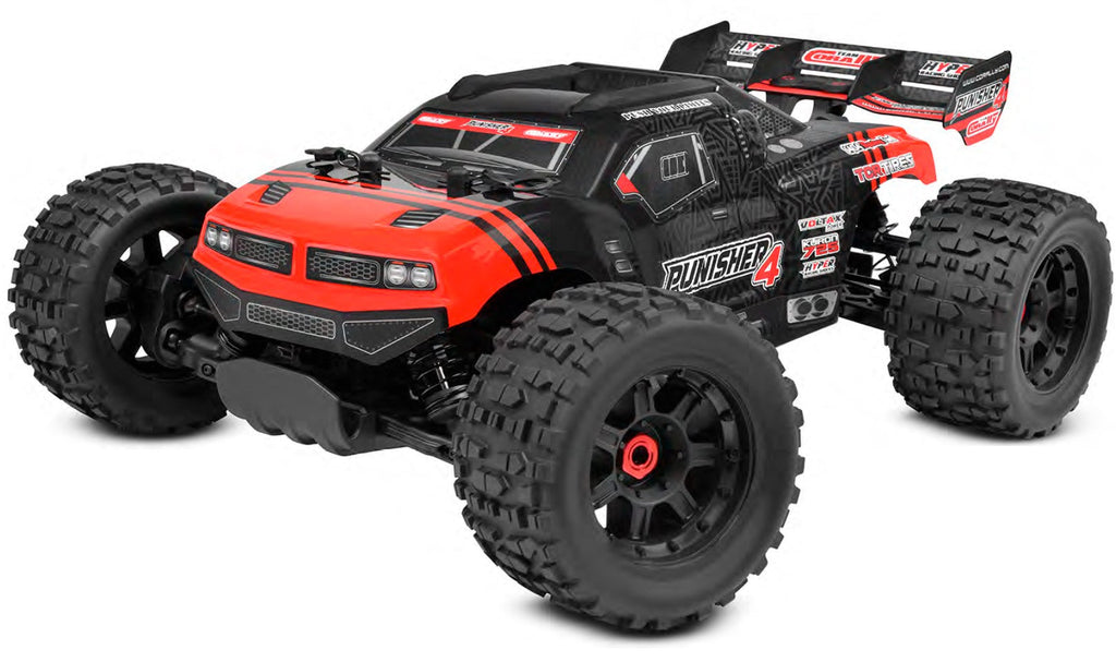 Corally - Punisher 4S Monster Truck RTR Version, Red