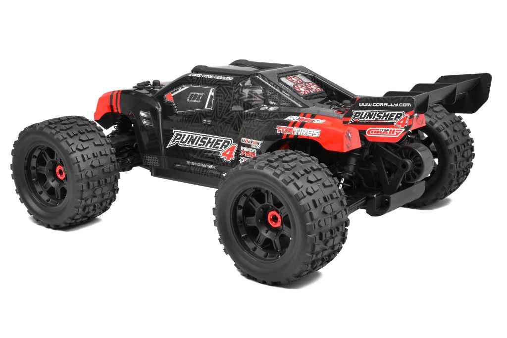 Corally - Punisher 4S Monster Truck RTR Version, Red