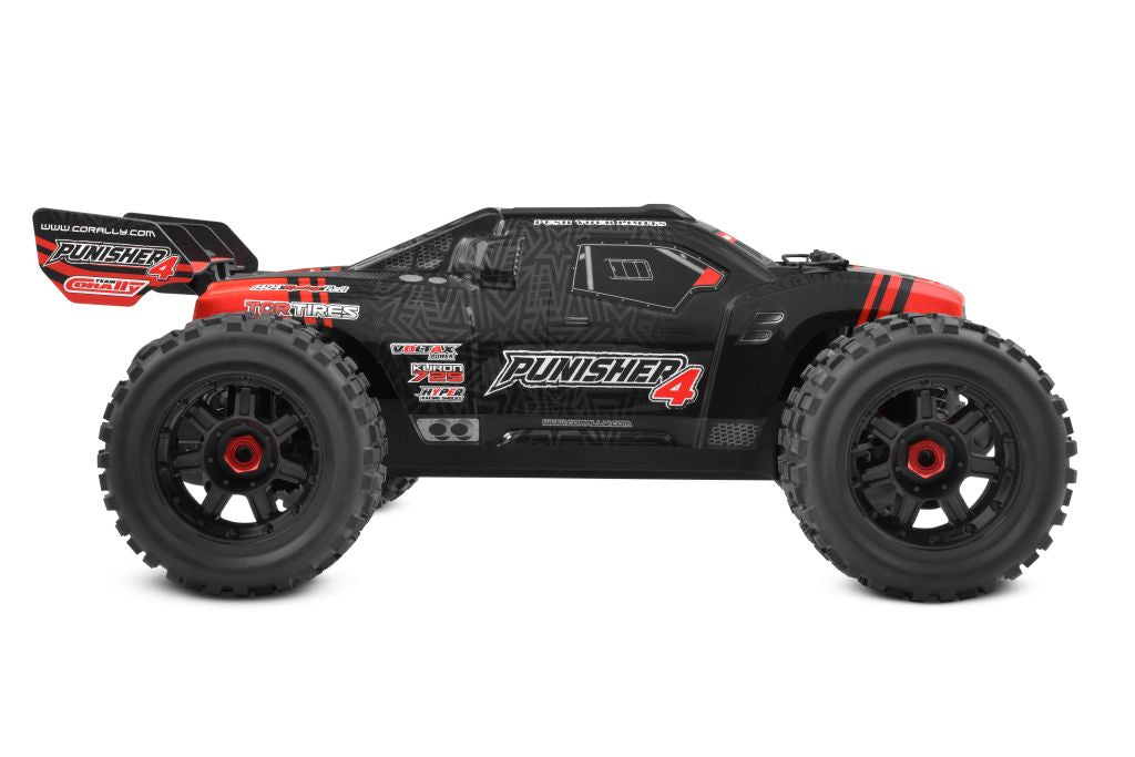 Corally - Punisher 4S Monster Truck RTR Version, Red