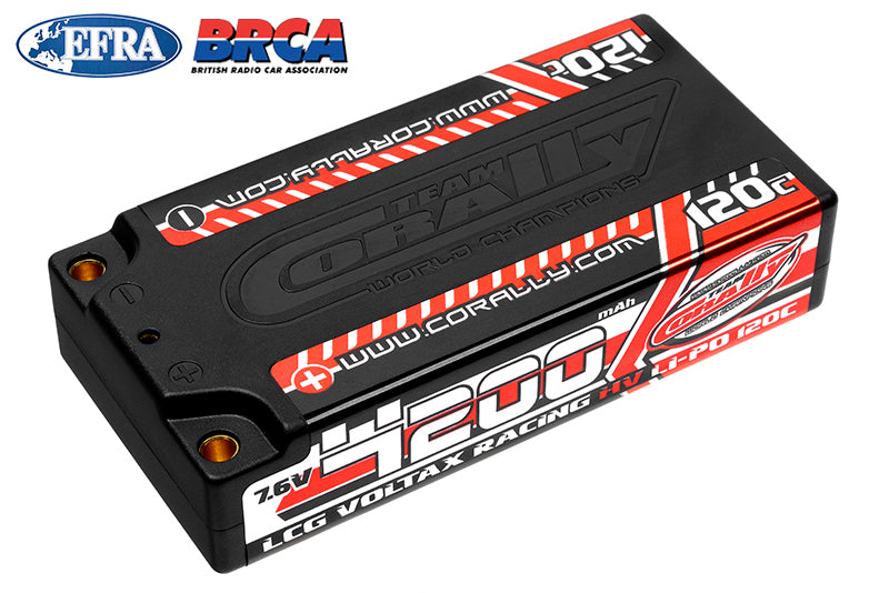 Corally - 4200mAh 7.6v 2S 120C Voltax LCG Shorty Hardcase Lipo