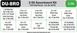 2-56 Hardware Assortment Kit, 180pcs