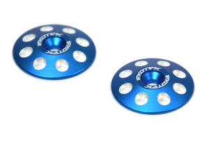 1/8 Blue XL Wing Buttons 22mm (2)